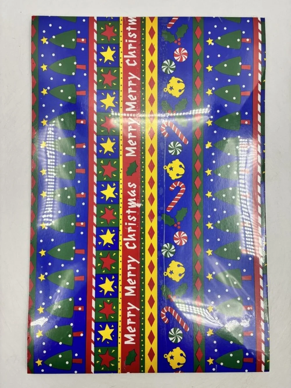 2 Vintage Holiday Accents Christmas Gift Boxes Ames Ho Ho Ho Santa Merry